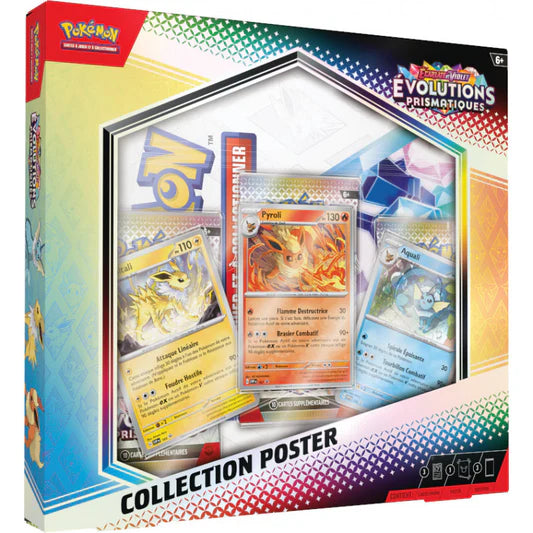 Coffret 3 boosters et poster Pokémon EV8.5 - Écarlate et Violet - Évolutions Prismatiques