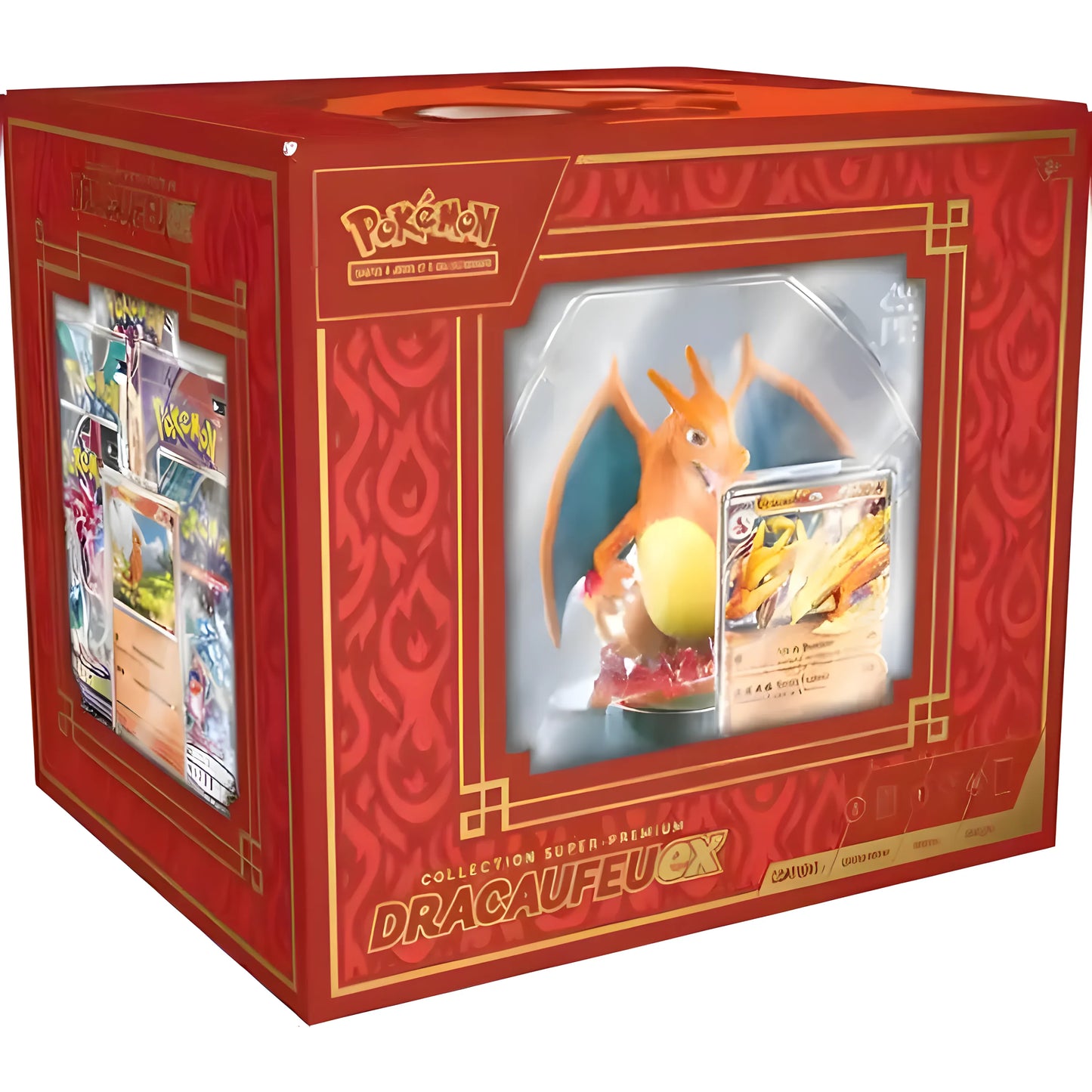 Coffret Pokémon Super Premium Collection Dracaufeu EX avec figurine et boosters