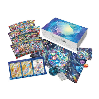 Contenu du Coffret Ultra-Premium Terapagos – 18 boosters et accessoires